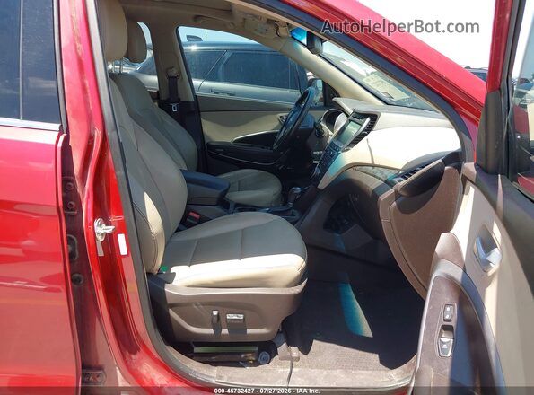 5XYZU3LB6HG457976 2017 HYUNDAI SANTA FE SPORT Red Widok wnętrza z przodu