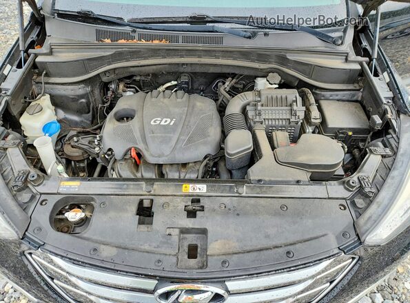 5XYZU3LB7GG332869 2016 HYUNDAI SANTA Black Вид задньої частини салону