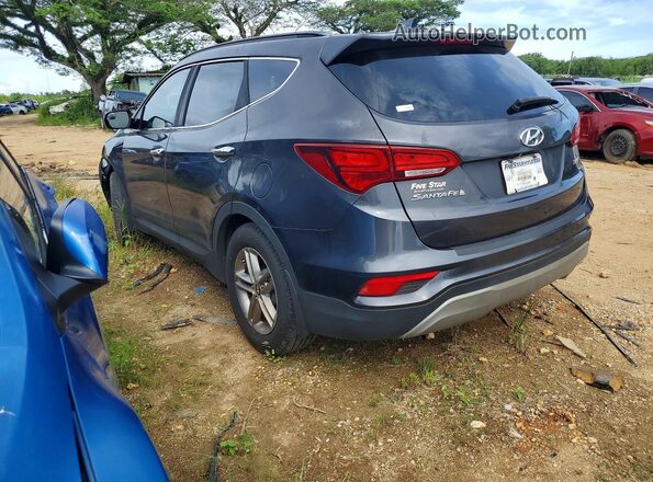 5XYZU3LB7HG429281 2017 HYUNDAI SANTA Charcoal Rear left