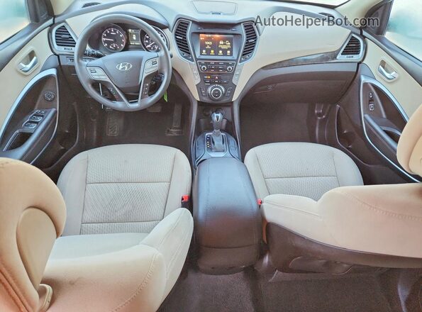 5XYZU3LB8HG429385 2017 HYUNDAI SANTA White წინა პანელის ხედი