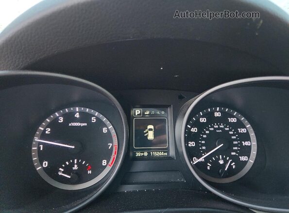 5XYZU3LB8HG429385 2017 HYUNDAI SANTA White ხელსაწყოთა პანელის ხედი