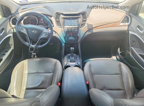 5XYZU3LB8HG437535 2017 HYUNDAI SANTA Silver Dashboard view