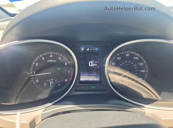 5XYZU3LB8HG437535 2017 HYUNDAI SANTA Silver Instrument cluster view