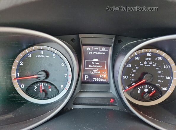 5XYZU3LB9GG313210 2016 HYUNDAI SANTA White Instrument cluster view