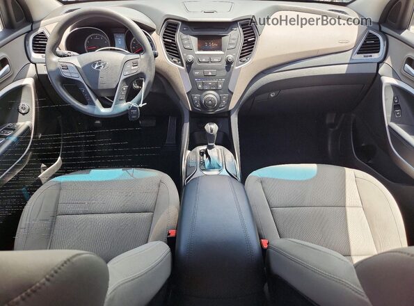 5XYZU3LB9GG313210 2016 HYUNDAI SANTA White Dashboard view