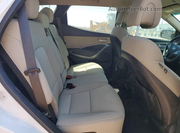 5XYZU3LB9GG371494 2016 HYUNDAI SANTA Белый Вид задней части салона