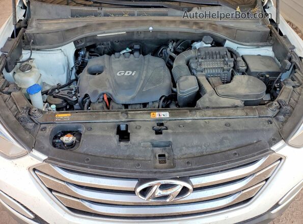 5XYZU3LB9GG371494 2016 HYUNDAI SANTA Белый Вид подкапотного пространства