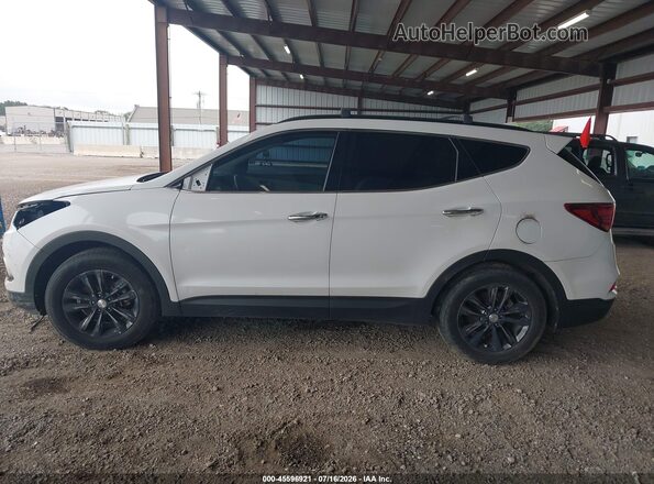 5XYZU4LA0JG542279 2018 HYUNDAI SANTA FE SPORT White Widok wnętrza z tyłu