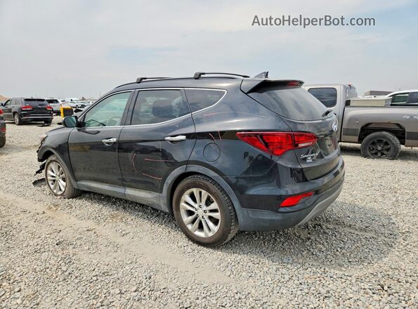 5XYZUDLA0JG548650 2018 HYUNDAI SANTA Black Հետևի ձախ