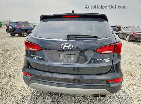 5XYZUDLA0JG548650 2018 HYUNDAI SANTA Black Հետևի տեսք