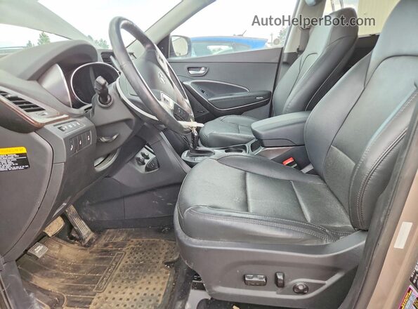 5XYZUDLA2HG452383 2017 HYUNDAI SANTA Серый Вид салона спереди