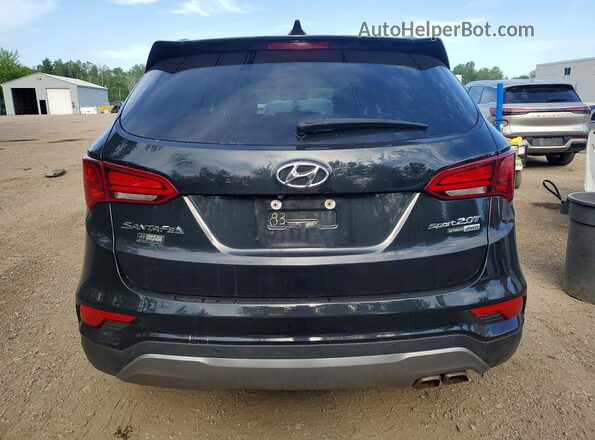 5XYZUDLA2HG499204 2017 HYUNDAI SANTA Black Հետևի տեսք