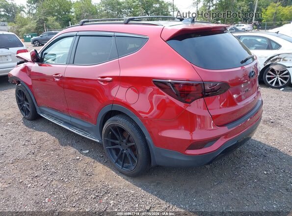 5XYZUDLB0HG436353 2017 HYUNDAI SANTA FE SPORT Red Հետևի ձախ