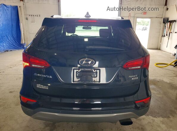 5XYZUDLB0HG473595 2017 HYUNDAI SANTA Black Вид ззаду