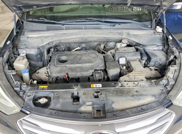 5XYZUDLB0HG473595 2017 HYUNDAI SANTA Black Вид підкапотного простору