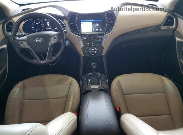 5XYZUDLB0HG473595 2017 HYUNDAI SANTA Black Вид панелі приладів