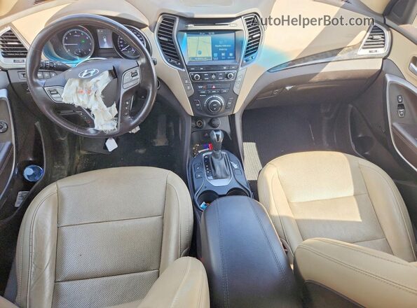 5XYZUDLB0HG484547 2017 HYUNDAI SANTA White წინა პანელის ხედი