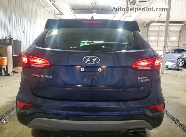 5XYZUDLB0HG493295 2017 HYUNDAI SANTA Blue უკანა ხედი