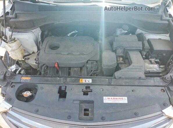 5XYZUDLB1HG387437 2017 HYUNDAI SANTA White უკანა სალონის ხედი
