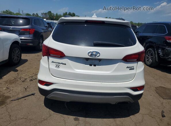 5XYZUDLB1HG387437 2017 HYUNDAI SANTA White უკანა ხედი