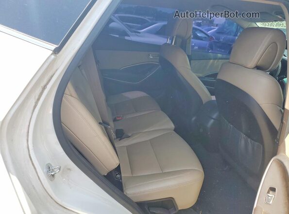 5XYZUDLB1HG387437 2017 HYUNDAI SANTA White უკანა სავარძლების ხედი