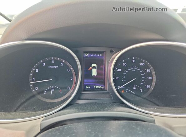 5XYZUDLB1HG440721 2017 HYUNDAI SANTA Черный Вид щитка приборов