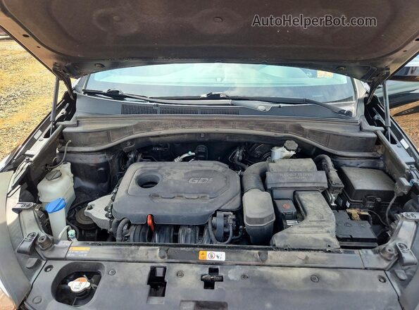 5XYZUDLB1HG440721 2017 HYUNDAI SANTA Черный Вид подкапотного пространства