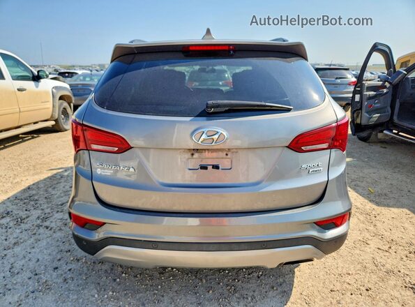 5XYZUDLB1HG455350 2017 HYUNDAI SANTA Gray Widok z tyłu