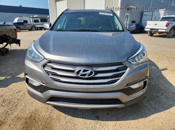 5XYZUDLB1HG455350 2017 HYUNDAI SANTA Gray Widok z przodu