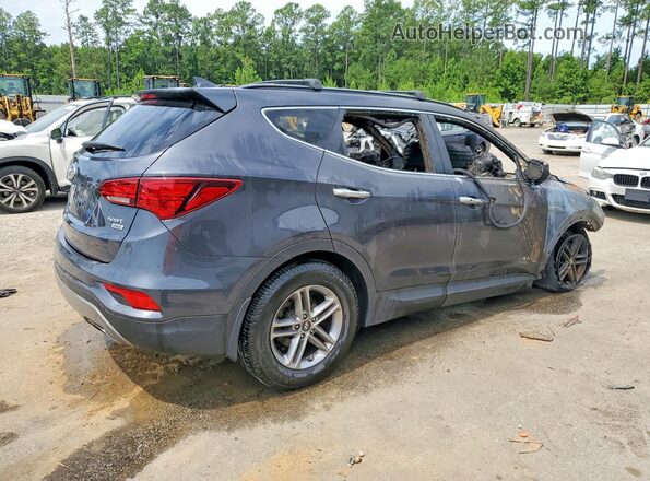5XYZUDLB1JG529582 2018 HYUNDAI SANTA Серый Задняя правая четверть