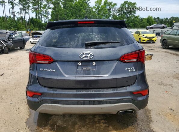 5XYZUDLB1JG529582 2018 HYUNDAI SANTA Серый Вид сзади