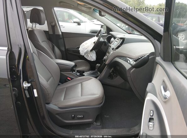 5XYZUDLB2GG370967 2016 HYUNDAI SANTA FE SPORT Black Widok wnętrza z przodu