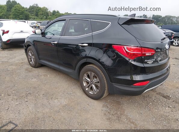 5XYZUDLB2GG370967 2016 HYUNDAI SANTA FE SPORT Black Tył lewy