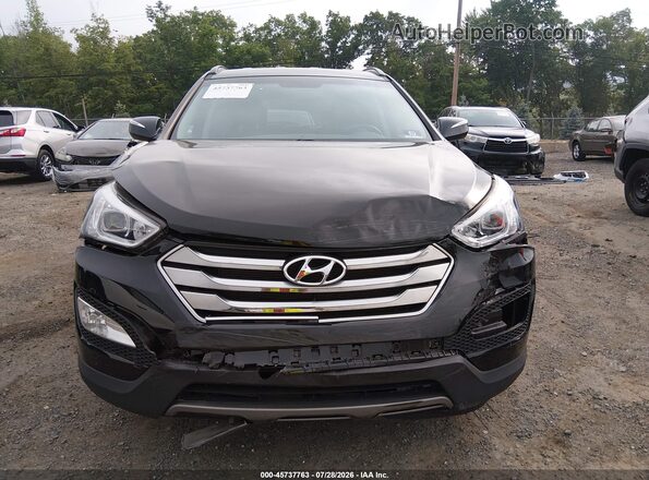 5XYZUDLB2GG370967 2016 HYUNDAI SANTA FE SPORT Black Widok zestawu wskaźników