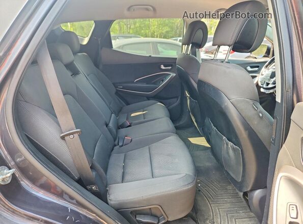 5XYZUDLB3GG336214 2016 HYUNDAI SANTA Gray Rear interior view