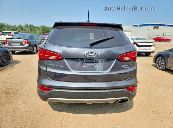 5XYZUDLB3GG336214 2016 HYUNDAI SANTA Gray Rear view