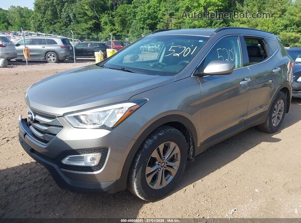 5XYZUDLB3GG347780 2016 HYUNDAI SANTA FE SPORT Gray Առջևի ձախ երեք քառորդ տեսարան