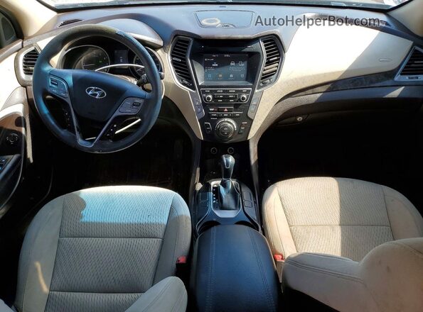5XYZUDLB3HG421989 2017 HYUNDAI SANTA Черный Вид панели приборов