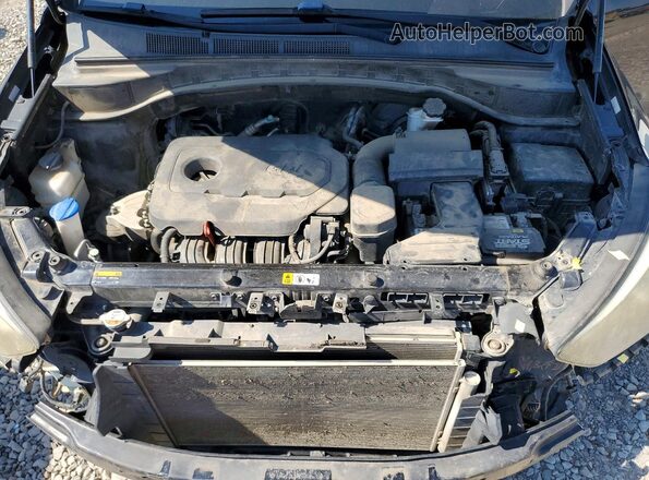 5XYZUDLB3HG421989 2017 HYUNDAI SANTA Черный Вид задней части салона