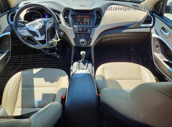 5XYZUDLB3HG428313 2017 HYUNDAI SANTA Charcoal წინა პანელის ხედი