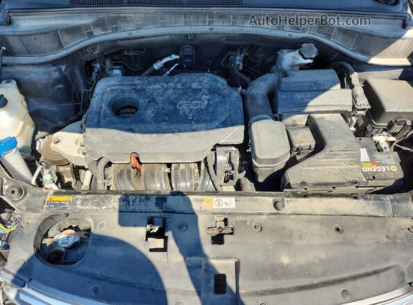 5XYZUDLB3HG428313 2017 HYUNDAI SANTA Charcoal უკანა სალონის ხედი