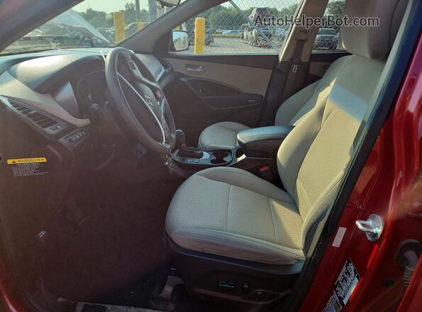5XYZUDLB3JG504635 2018 HYUNDAI SANTA Red Սալոնի դիմացի տեսք