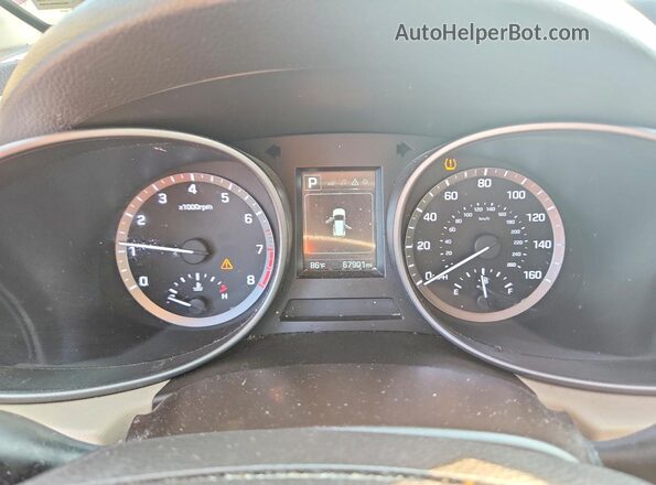 5XYZUDLB3JG504635 2018 HYUNDAI SANTA Red Սարքավորումների վահանակի տեսք