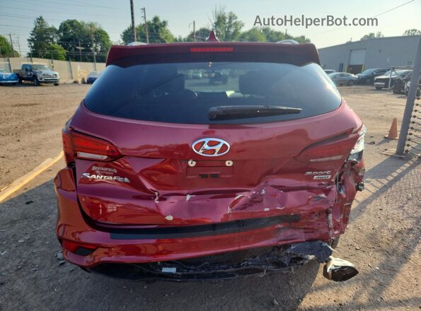 5XYZUDLB3JG504635 2018 HYUNDAI SANTA Red Հետևի տեսք