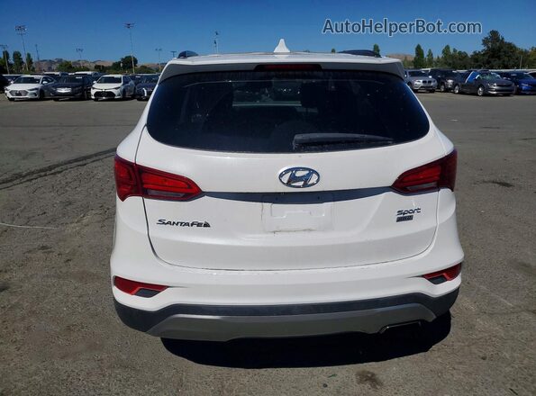 5XYZUDLB3JG538137 2018 HYUNDAI SANTA White უკანა ხედი