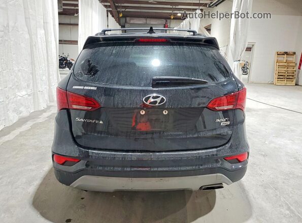 5XYZUDLB4HG418700 2017 HYUNDAI SANTA Black უკანა ხედი