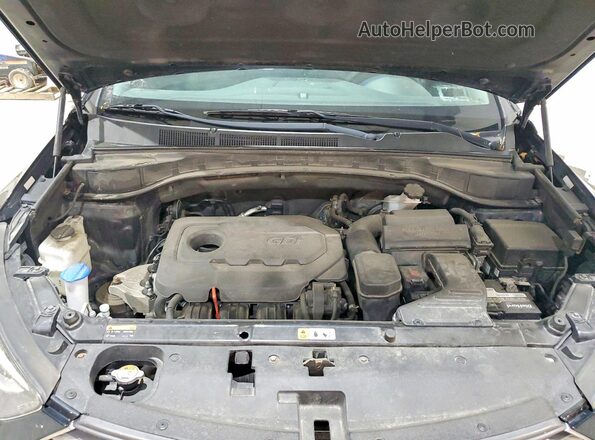 5XYZUDLB4HG418700 2017 HYUNDAI SANTA Black ძრავის განყოფილების ხედი
