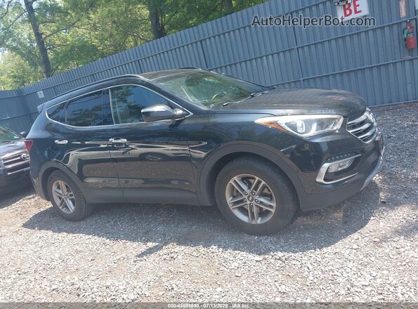 5XYZUDLB4JG547414 2018 HYUNDAI SANTA FE SPORT Black Вид задньої частини салону