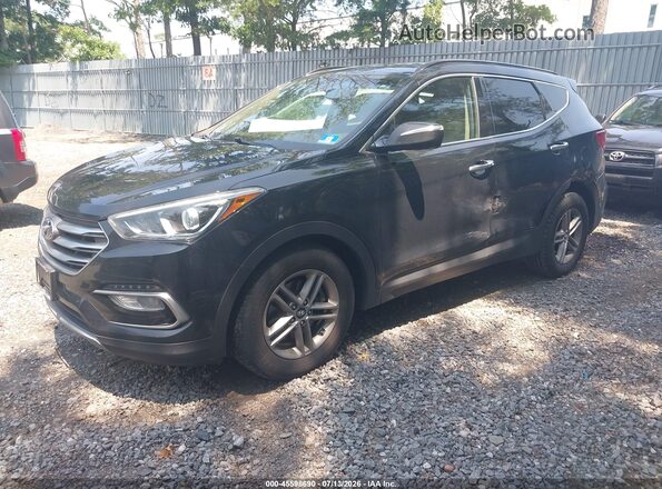 5XYZUDLB4JG547414 2018 HYUNDAI SANTA FE SPORT Black Передня ліва чверть