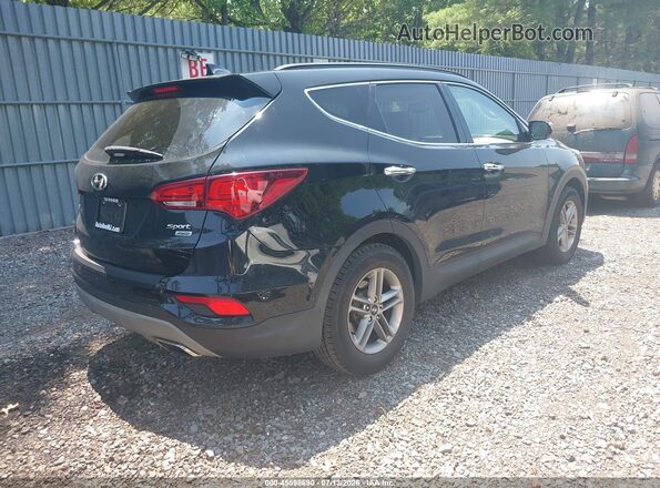 5XYZUDLB4JG547414 2018 HYUNDAI SANTA FE SPORT Black Задня права чверть